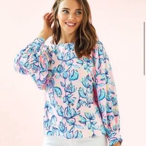 NWT Lilly Pulitzer Sweet Pea Pink Maisel Top